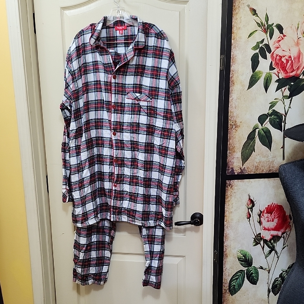 Men's Family Pajamas Plaid Flannel Pajama Set